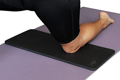 SukhaMat Yoga-Knieschoner – NEU! 15 mm dick – Das beste Yoga-Knieschoner für ein schmerzfreies Fitness-Training. Polstert Druckstellen Ergänzt Ihre große Yogamatte (schwarz)