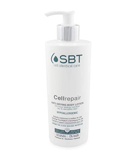 SBT Anti-Drying Body Lotion - Spendet sofort Feuchtigkeit und beruhigt trockene, empfindliche Haut für 24 Stunden - Silikonfrei - Dermatologisch getestet und entwickelt - 400 ml