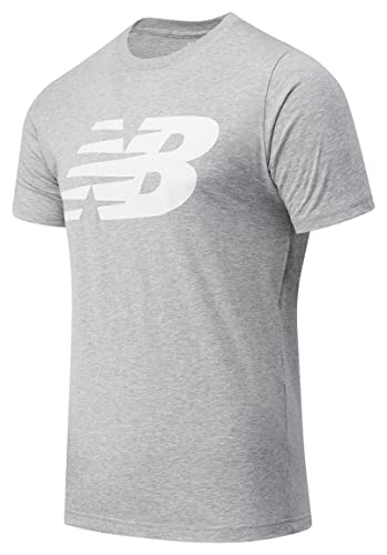 New Balance Herren MT03919 T-Shirt, Hellgrau, L