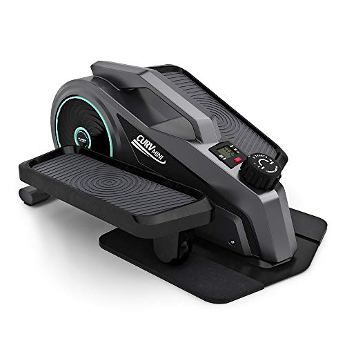 Bluefin Fitness Curv Mini | Under-Desk-Crosstrainer | Pedal-Trainingsgerät für Zuhause | Einstellbarer Widerstand | Leiser Schwungradmotor | LCD-Bildschirm | Bluetooth | FitShow App-kompatibel
