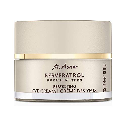 M. Asam Resveratrol Premium NT50 Perfecting Eye Cream – Anti Aging Augencreme mit Resveratrol & Hyaluron glättet Augenfältchen, Straffende Augenpflege