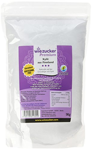 Wiezucker Premium Birkenzucker aus Finnland Xylit, hergestellt aus Laubhölzern - kein Mais, 1er Pack (1 x 1 kg)