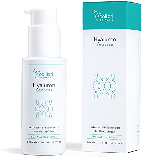 Hyaluronsäure Serum hochdosiert - Natürliche Hyaluron Anti-Aging Creme für das Gesicht - 50ml von colibri cosmetics - Naturkosmetik Made in Germany