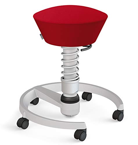 aeris Swopper – Ergonomischer Hocker – Bürohocker höhenverstellbar – Vielseitiger Schreibtischstuhl für einen gesunden Rücken – Bürostuhl mit Rollen, Feder Standard