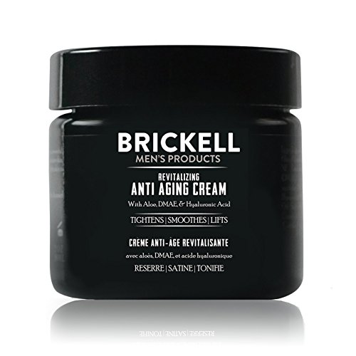 Brickell Men's Gesichtscreme Männer - Revitalisierende Anti Aging Creme für Männer - Natürliche & organische Anti Falten Creme - Mit Aloe, DMAE & Hyaluronsäure - 59 ml - Parfümierte Nachtcreme