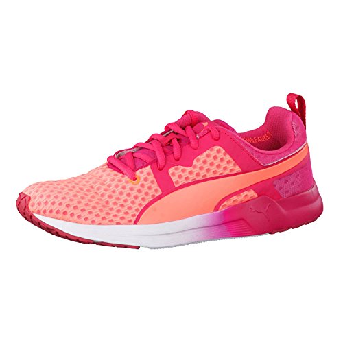 Puma Pulse XT Core, Damen Hallenschuhe Hallenschuhe, Orange(Fluo Peach/Rose Red/White), 40 EU