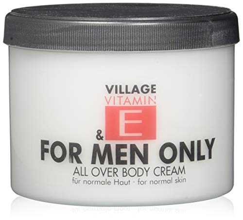 Village For Men Only Body Cream mit Vitamin E, 1er Pack (1 x 500 ml)