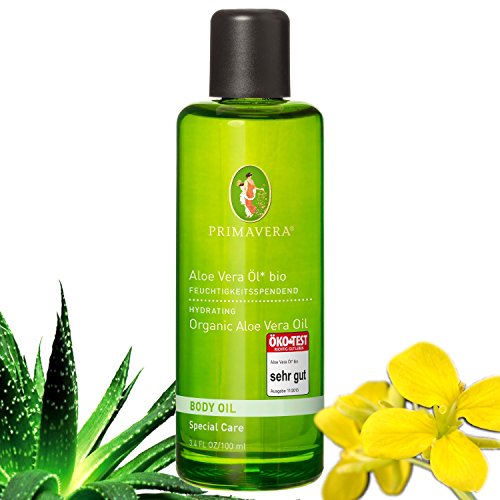 Primavera Bio Körperöl Massageöl 100% naturreine ätherische Öle, Duft:Aloe Vera Öl Bio