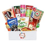 Vegane Süßigkeiten aus aller Welt - Asiatische, afrikanische, osteuropäische, süd & nord amerikanische Süßigkeiten Box – Vielfältige Sweets & Snacks Candy Box - Süssigkeiten Box vegan