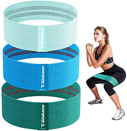 Haquno Resistance Bands, Fitnessbändecr Hip Widerstandsbänder Set mit starker Dehnbarkeit,Fitnessband Booty Bands Zugkraftstärken rutschfeste Trainingsband, für Hüfte Beine Pilates Yoga Krafttraining（Blau）