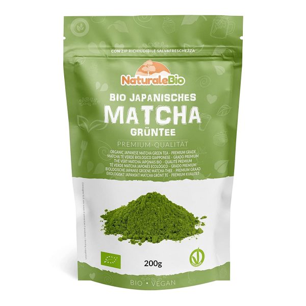 Matcha Tee Pulver Bio 200g. NaturaleBio. Premium-Qualität. RelaxOne