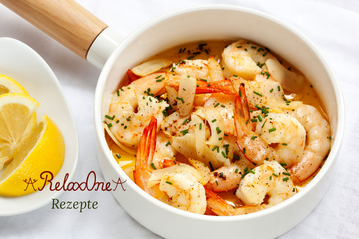 Prawns with Garlic Butter. RelaxOne recipes